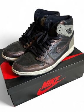 Nike Air Jordan 1 High - Black, Brown, Gray size 13
